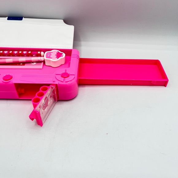 Tinc Mallo Character Pop Out Pencil Case Pink Pop Out Compartment push button - Picture 10 of 12
